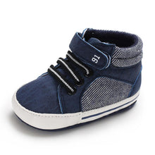 Load image into Gallery viewer, 0-18M Newborn Baby Soft Sole Shoes Boys Kids Lace-Up Ankle Boots Sneakers Perfect Baby Gift
