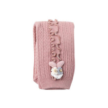 Load image into Gallery viewer, Cute Rabbit Colorful Skinny Trouser Baby Girls Comfortable Knitting Leggings Pants for Kids
