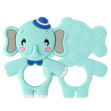 Load image into Gallery viewer, 2pcs Cartoon Baby Teether Animal Silicone Teether Raccoon Elephant Koala Giraffe  Baby Teething Toys Accessories Perfect Toy For Kids

