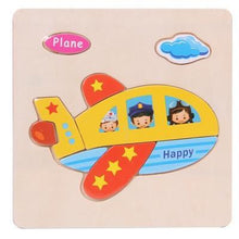 Load image into Gallery viewer, Baby Toys Wooden 3D Puzzle Cartoon Animal Intelligence Kids Educational Brain Teaser Children Tangram Shapes Learning
