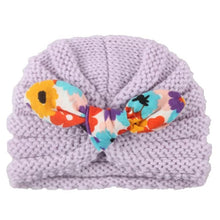 Load image into Gallery viewer, New  Handmade Cotton Girl Hat Autumn Winter Baby Boy Girl Hat Colorful Bow Elastic Cute Baby Turban In Elegant Design
