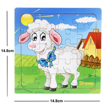 Load image into Gallery viewer, 38 Style Cartoon Wooden Puzzle Children Animal/ Vehicle Toy For  2-6 Year Baby Early Educational Toys for Kids

