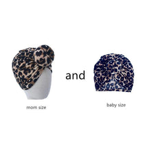 Load image into Gallery viewer, Luxury Mdoern Set 2PCS Baby and Mom Headbands Set Flower Bowknot Newborn Turban Cross-tied Mommy Headband Bow
