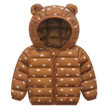 Load image into Gallery viewer, Designer Luxury Elegant New Winter Baby Outerwear Hooded Printed Cotton Padded Jacket and Coats For Babies and Girls Kids
