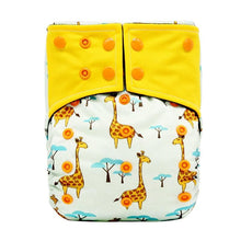 Load image into Gallery viewer, Baby Cloth Diaper Reusable Adjustable Pocket Nappy Cover Fit All Diaper Reusable Nappies Cotton  In Modern Trend Printed Design For Unlimited Uses
