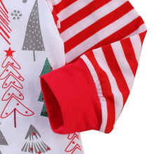 Load image into Gallery viewer, Newborn Baby Girls Boys Christmas Rompers Headband Jumpsuits 2pcs Santa Tree Print New Year Baby Romper
