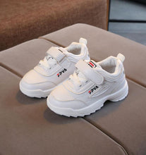 Load image into Gallery viewer, Boys Girls Fashion Sneakers Baby/Toddler/Little Kids Leather Trainers Children School Sport Shoes Soft Running Shoes
