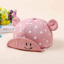 Load image into Gallery viewer, Modern fashion Cute Baby Caps Cute Ear For Baby Girl/Boy Beach Sun Hats Children with Adjustable Snapback Hat For Kids
