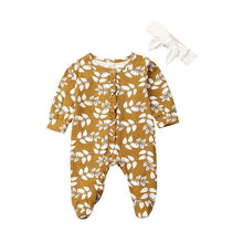 Load image into Gallery viewer, Newborn Kid Baby Girls long Sleeve Floral Romper Elegant Ruffles Jumpsuit Flower Cute Sweet Outfit
