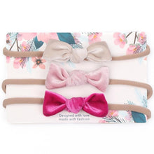 Load image into Gallery viewer, Baby Girls Headband Infant Elastic Headwear Kids Hair Accessories Bow Set For Baby Girls
