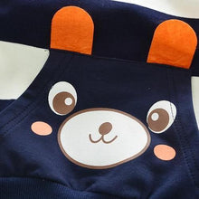 Load image into Gallery viewer, Baby Boy Cartoon Cute Bear Striped Printed Cotton Long Sleeve Two-piece Clothes Set For Boys Kids
