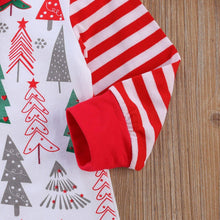 Load image into Gallery viewer, Newborn Baby Girl/Boys Christmas Long Sleeve Round Neck  Tree print Romper for Infant In New Year Design
