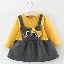 Load image into Gallery viewer, Newborn Baby Girl Cartoon Dress With Bag Infant Clothing Toddler Dress In elegant Design Made for Kids
