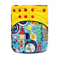 Load image into Gallery viewer, Baby Cloth Diaper Reusable Adjustable Pocket Nappy Cover Fit All Diaper Reusable Nappies Cotton  In Modern Trend Printed Design For Unlimited Uses
