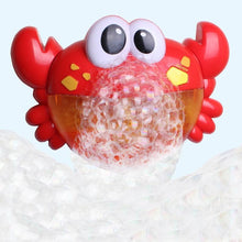 Load image into Gallery viewer, Baby Bath Toys Bubble Machine Crabs Frog Music Kids Bath Toy Bathtub Soap Automatic Bubble Maker

