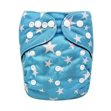 Load image into Gallery viewer, Modern Printed Bamboo Charcoal Inner Pocket Diaper For Baby Reusable Cloth Diaper Nappies With Double Leg Gusset In Modern Printed Design For Baby and Kids
