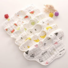 Load image into Gallery viewer, Unisex 360 Degree Rotation 8 Layers Gauze For Baby Kids Burp Cloth For Newborn Infant Saliva Towel
