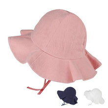 Load image into Gallery viewer, Baby Girl Summer Outdoor Beach Floral  Lovely Lace Princess  Bucket Sun Hat For Girls
