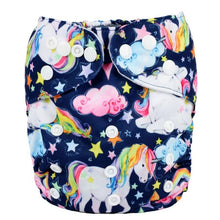 Load image into Gallery viewer, Modrn Printed Baby Pocket Cloth Diaper Nappy Reusable Adjustable Washable Nappies For Baby Boys and Baby Girls In Elegant Style

