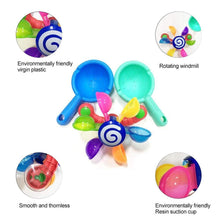 Load image into Gallery viewer, Baby Bath Toys Kids Bathroom Bathtub Bathing Toy Scoop Water Windmill Waterwheel Kids fun
