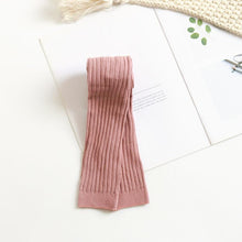 Load image into Gallery viewer, Baby Girl Stretch Leggings Pants Spring and Autumn Toddler Child Knitting Trousers Pink Yellow Color

