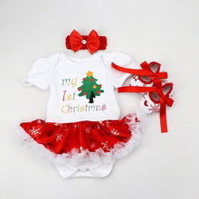 Load image into Gallery viewer, Christmas Dress Party Baby Clothes Girl Set Toddler Infant Outfit Newborns Girls Clothing
