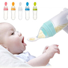 Load image into Gallery viewer, Baby Feeding Bottle Squeeze Feeding Spoon Milk Bottle Baby Training Feeder Food Supplement For Baby
