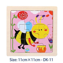 Load image into Gallery viewer, 38 Style Cartoon Wooden Puzzle Children Animal/ Vehicle Toy For  2-6 Year Baby Early Educational Toys for Kids

