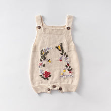 Load image into Gallery viewer, Newborn Baby Girl's Knit Rompers Cotton Floral Play suit Baby Jumpsuit For Girls And Boys
