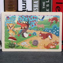 Load image into Gallery viewer, 24 Slice Wood Puzzles Children Adults Vehicle Puzzles Wooden Toys Learning Education Environmental Assemble Educational Games For Kids and Babies
