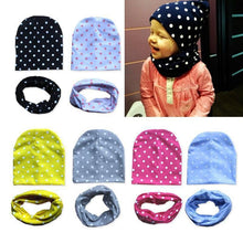 Load image into Gallery viewer, Modern Baby Boys &amp; Girls Hat Scarf Set Beanie Boys Caps with Scarf for Kids In elegant Modern Design
