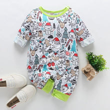 Load image into Gallery viewer, Baby Clothes Boys Girls Romper Floral Dinosaur Car Printed Long Sleeve Cotton Romper Kids Jumpsuit Playsuit For Kids
