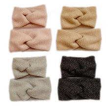 Load image into Gallery viewer, Handmade Baby Headband Women Girl Twisted Hair Band Kids Woolen Headwrap Toddler Turban Hair Accessories For Mother and Daughter
