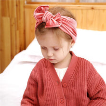 Load image into Gallery viewer, Gold Luxury Hairbands Newborn Baby Turban Infant Toddler Elastic Hair Bands Baby Girl Hair Accessories For Kids
