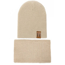 Load image into Gallery viewer, Modern Baby Set Hat Cap and Scrif And Snood  Warm Hat Scarf Caps Scarves Knit Hats For Kids
