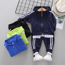 Load image into Gallery viewer, Baby Boys Costume Letter Tracksuit Tops Pants 2PCS Children Boy spring Outfits In Modern Sport Deisgn Made for Kids

