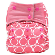 Load image into Gallery viewer, Colorful Modern Baby Cloth Diaper Bamboo Charcoal Nappy All-in-one Diapers sewn 3 Layers Micro fleece Insert Inside Reusable Diaper For Baby and Kids For Unlimited Use
