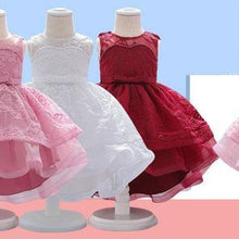 Load image into Gallery viewer, Luxury Elegant Handamde Girls Baby Dresses Lace Tulle Baptism Dresses for  Party and  Wedding Baby Clothing Dress
