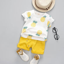 Load image into Gallery viewer, Fashion Infant  Clothing Set for Boys and Girls Cute Summer Casual Clothes Set  Top+Shorts Kids Clothes Summer Edition T shirt and Pants Set
