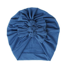 Load image into Gallery viewer, Modern Turban Baby Girls Bow Turban Hats Cotton Kids Beanie Children Hats Accessories For Girls Baby
