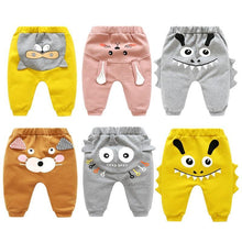 Load image into Gallery viewer, Modern Baby Boys Girls Cartoon Pants Spring High Waist Guard Belly Trousers Print Bottoms In Interesting Style For Girls And Boys
