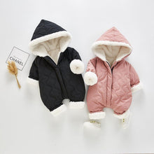 Load image into Gallery viewer, Modern Elegant Winter Children's baby Plush Thickened Cotton Jumpsuit Jacket For New Baby  Boys and Girls
