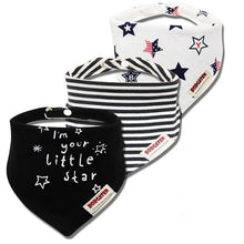 Load image into Gallery viewer, Cartoon Cotton Newborn Baby Boys and Girls Bibs Baby Towel Scarf Children Cravat Infant Kids Scarf
