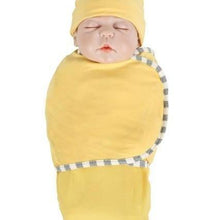Load image into Gallery viewer, Newborn Wrapping Swaddle Baby Envelop Wrap Blanket Baby Hat Sleeping Bag Set Sleep Bag
