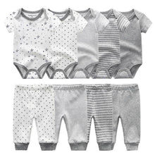 Load image into Gallery viewer, Solid Bodysuits Pants Baby Boy Clothes Clothing Sets 0-12M  Unisex Newborn Baby Pajamas Romper Jumpsuit For Boys and Girls Kids
