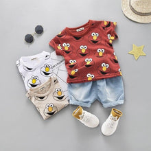 Load image into Gallery viewer, Fashion Infant  Clothing Set for Boys and Girls Cute Summer Casual Clothes Set  Top+Shorts Kids Clothes Summer Edition T shirt and Pants Set
