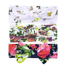 Load image into Gallery viewer, Fashion Baby Nylon Bow Headband Newborn Bowknot Round Ball Head wrap Flower Turban Girls Hair Bands Bow For Kids
