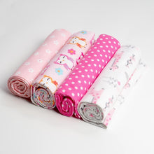 Load image into Gallery viewer, Baby Blanket Set 100% Cotton Flannel Baby Swaddles Soft Newborns Blankets Baby Blankets Baby Swaddle Wrap
