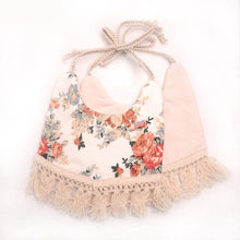 Load image into Gallery viewer, Double-deck Infant Baby Girl Boy Bib Kid Toddler Dinner Feeding Tassel Cotton Linen Burp Cloths
