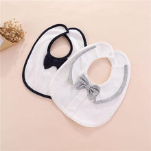 Load image into Gallery viewer, Modern Luxury Baby Bibs For Boys Cotton Newborn Bow Baby Girls Bibs Cute Boys Burp Cloth Infant Saliva Towels

